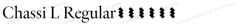Chassi L Regular字体转换